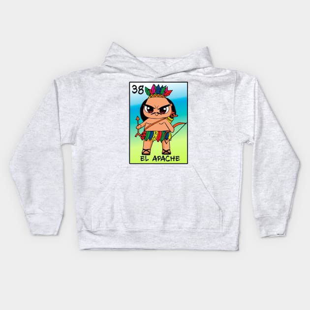 el apache Kids Hoodie by loteriaeldiablito